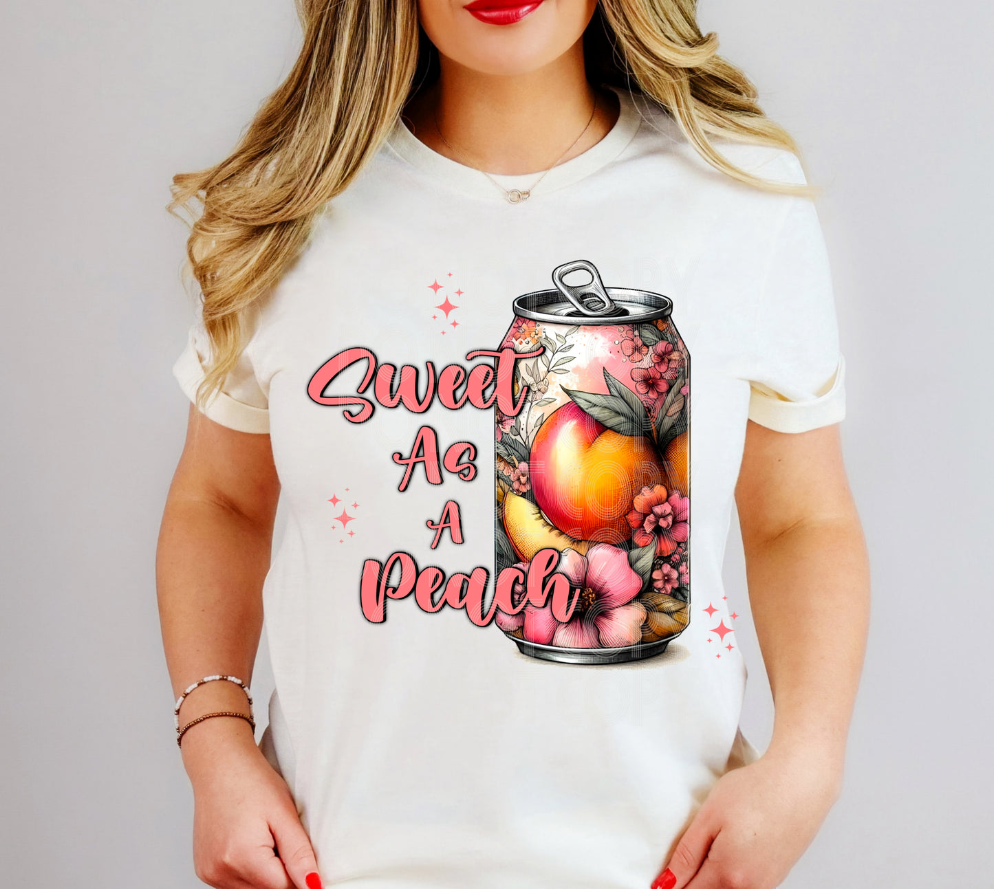 Sweet As A Peach #5420 - Ready to Press DTF Transfer Full Color