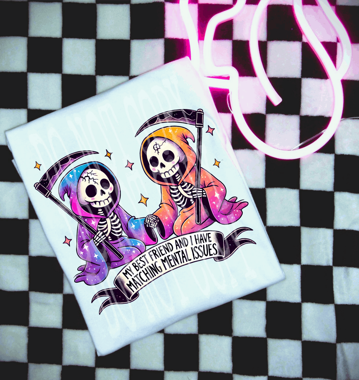 Matching Mental Issues #5435 - Ready to Press DTF Transfer Full Color