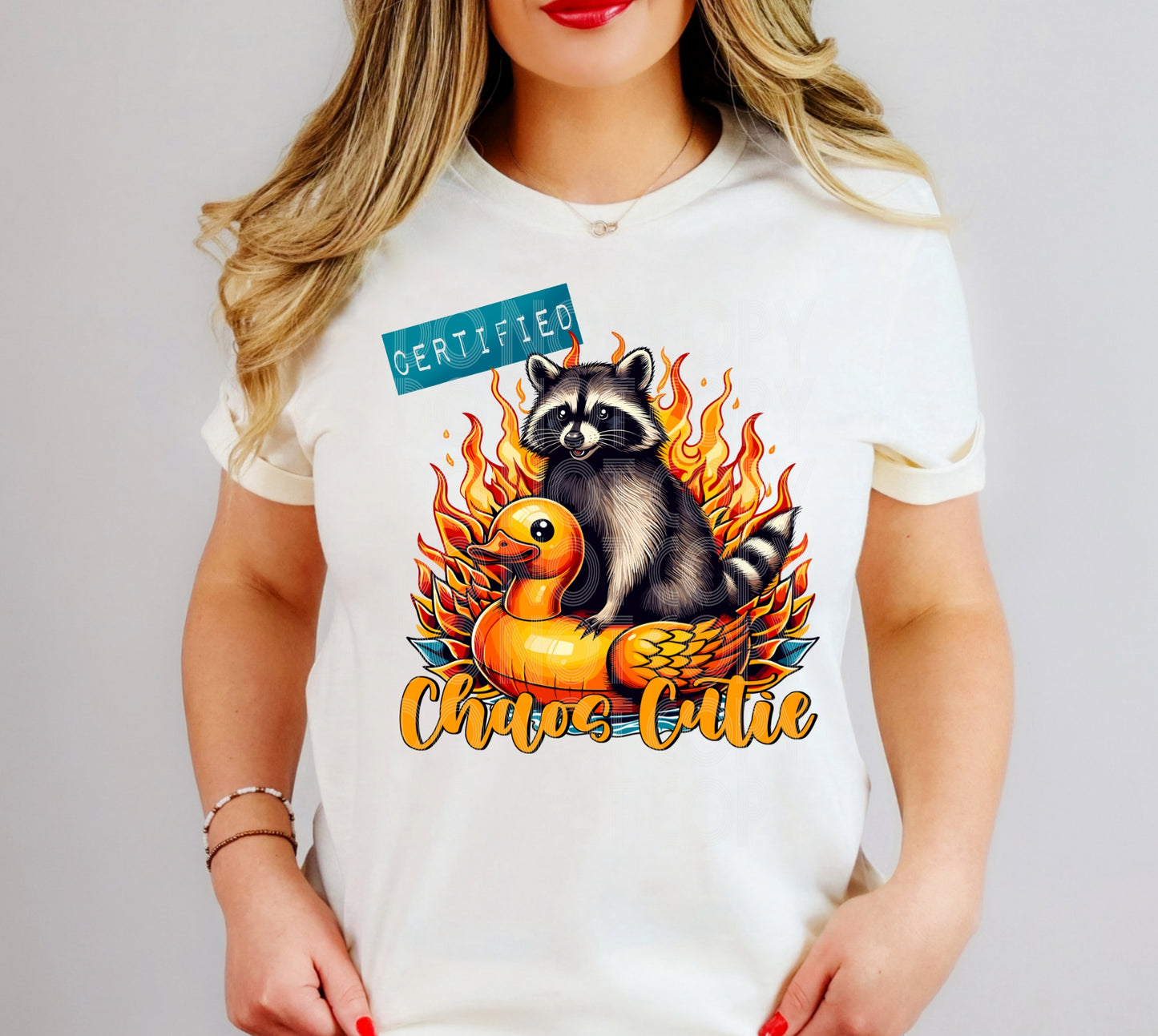 Certified Chaos Cutie #5447 - Ready to Press DTF Transfer Full Color