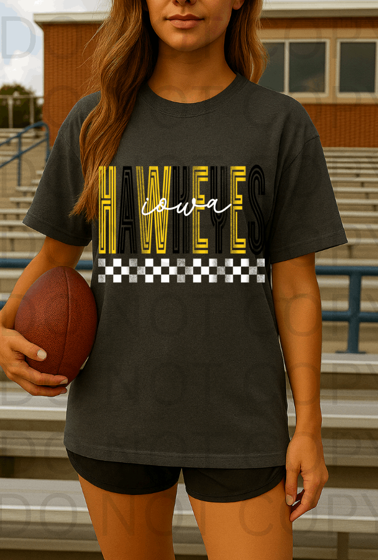 Iowa Hawkeyes #5723 - Ready to Press DTF Transfer Full Color