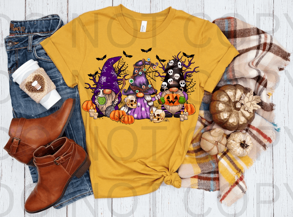 Halloween Gnomes #5561 - Ready to Press DTF Transfer Full Color