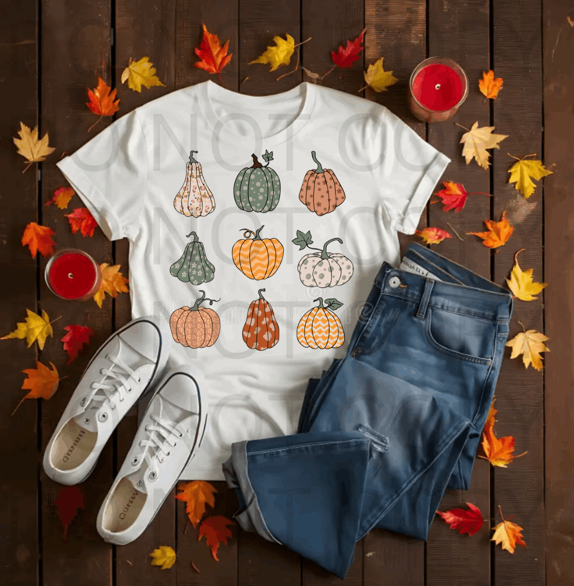 Assorted Pumpkins #5594 - Ready to Press DTF Transfer Full Color