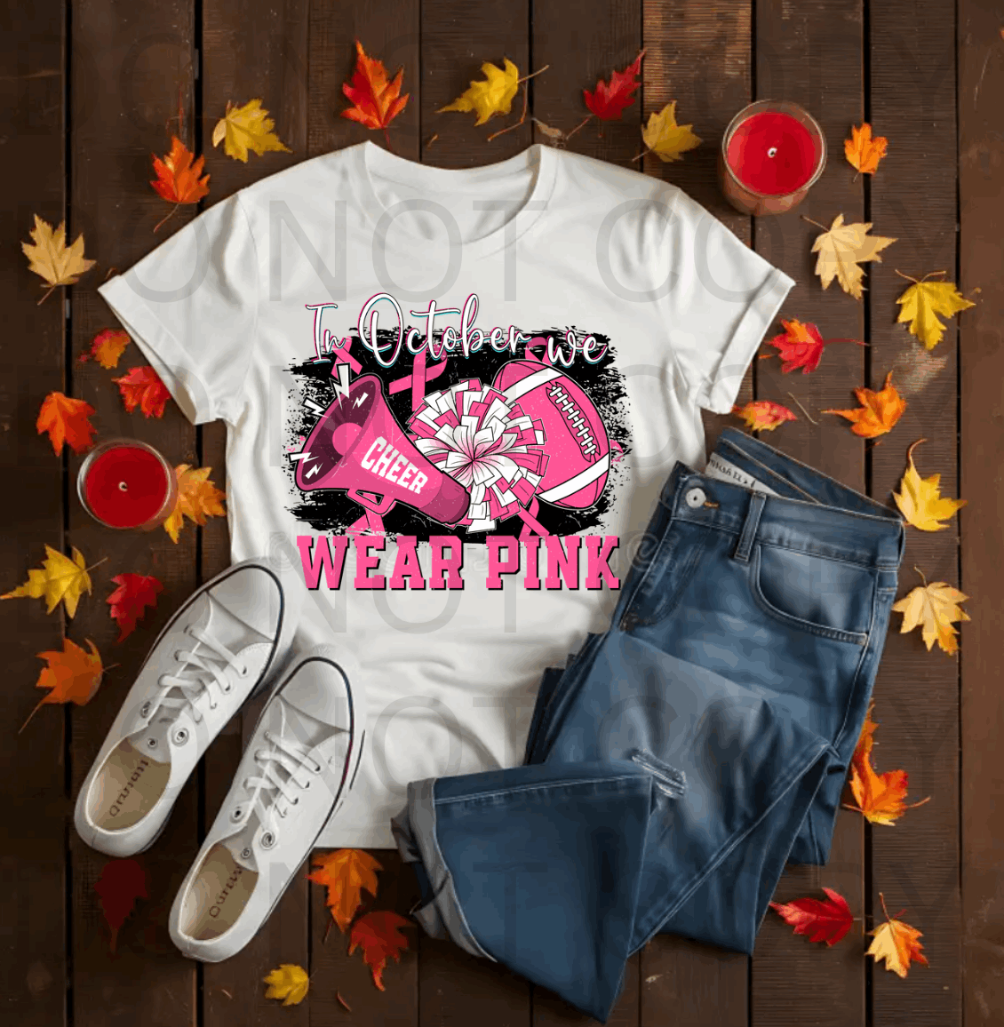 In October Wear Pink #5590 - Ready to Press DTF Transfer Full Color