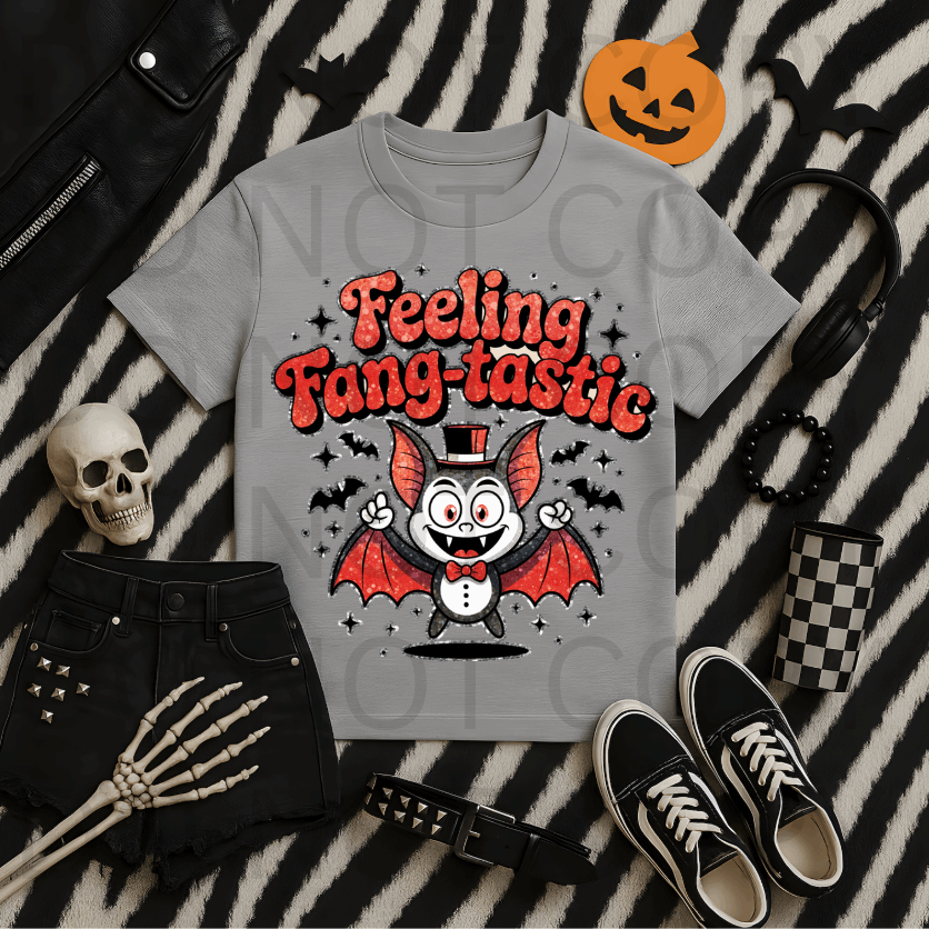 Feeling Fang-Tastic #5605 - Ready to Press DTF Transfer Full Color