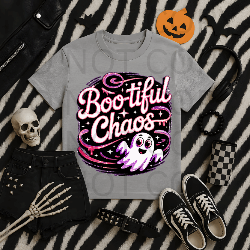 Boot-tiful Chaos #5606 - Ready to Press DTF Transfer Full Color