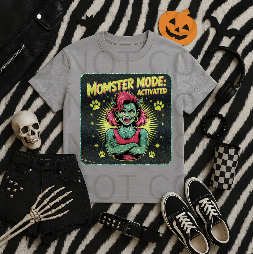 Momster Mode #5607 - Ready to Press DTF Transfer Full Color