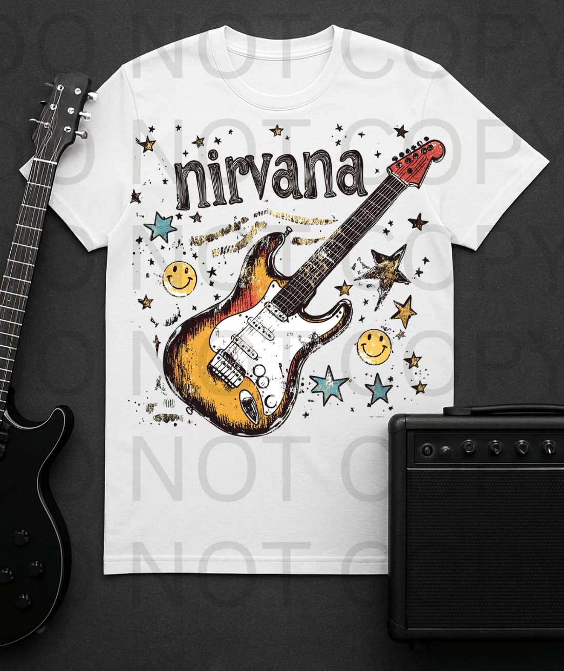 Nirvana #5629 - Ready to Press DTF Transfer Full Color