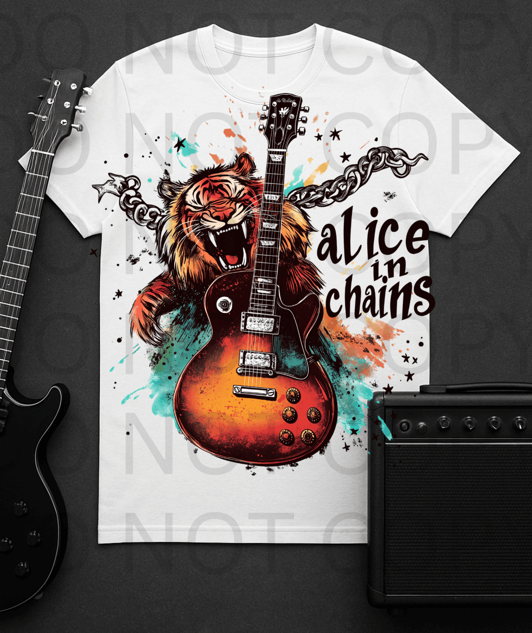 Alice In Chains #5620 - Ready to Press DTF Transfer Full Color