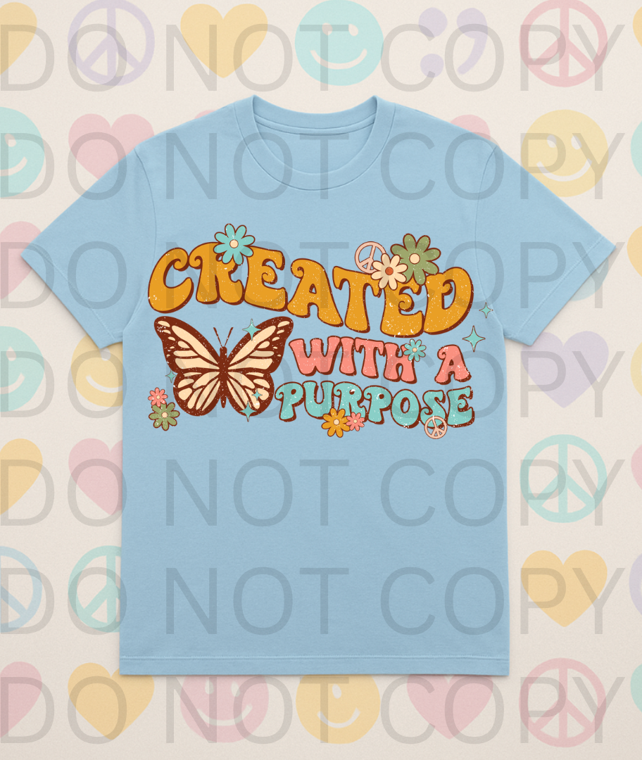 Created With A Purpose #5651 - Ready to Press DTF Transfer Full Color