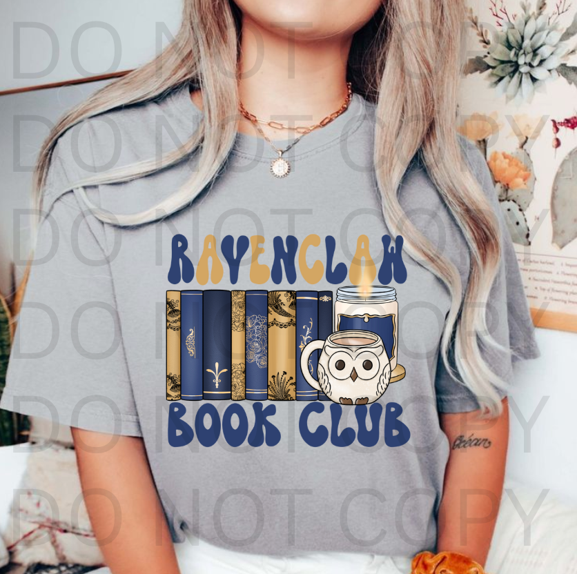 Ravenclaw Book Club #5679 - Ready to Press DTF Transfer Full Color