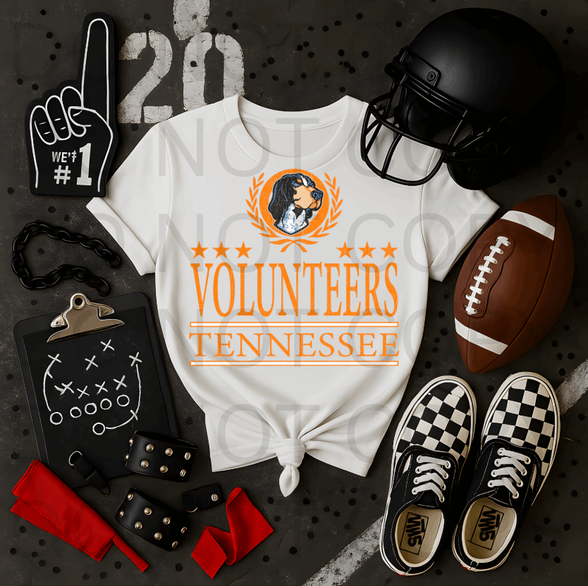 Distressed University Of Tennessee Logo #5700 - Ready to Press DTF Transfer Full Color
