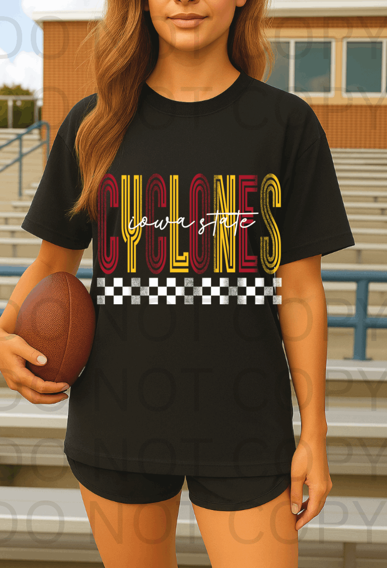 Iowa State Cyclones #5720 - Ready to Press DTF Transfer Full Color