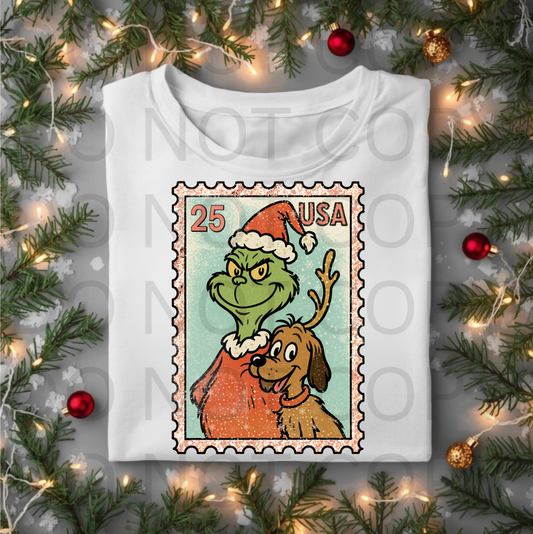 Green Man Stamp #5778 - Ready to Press DTF Transfer Full Color