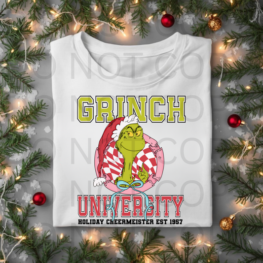 Green Man University #5779  - Ready to Press DTF Transfer Full Color