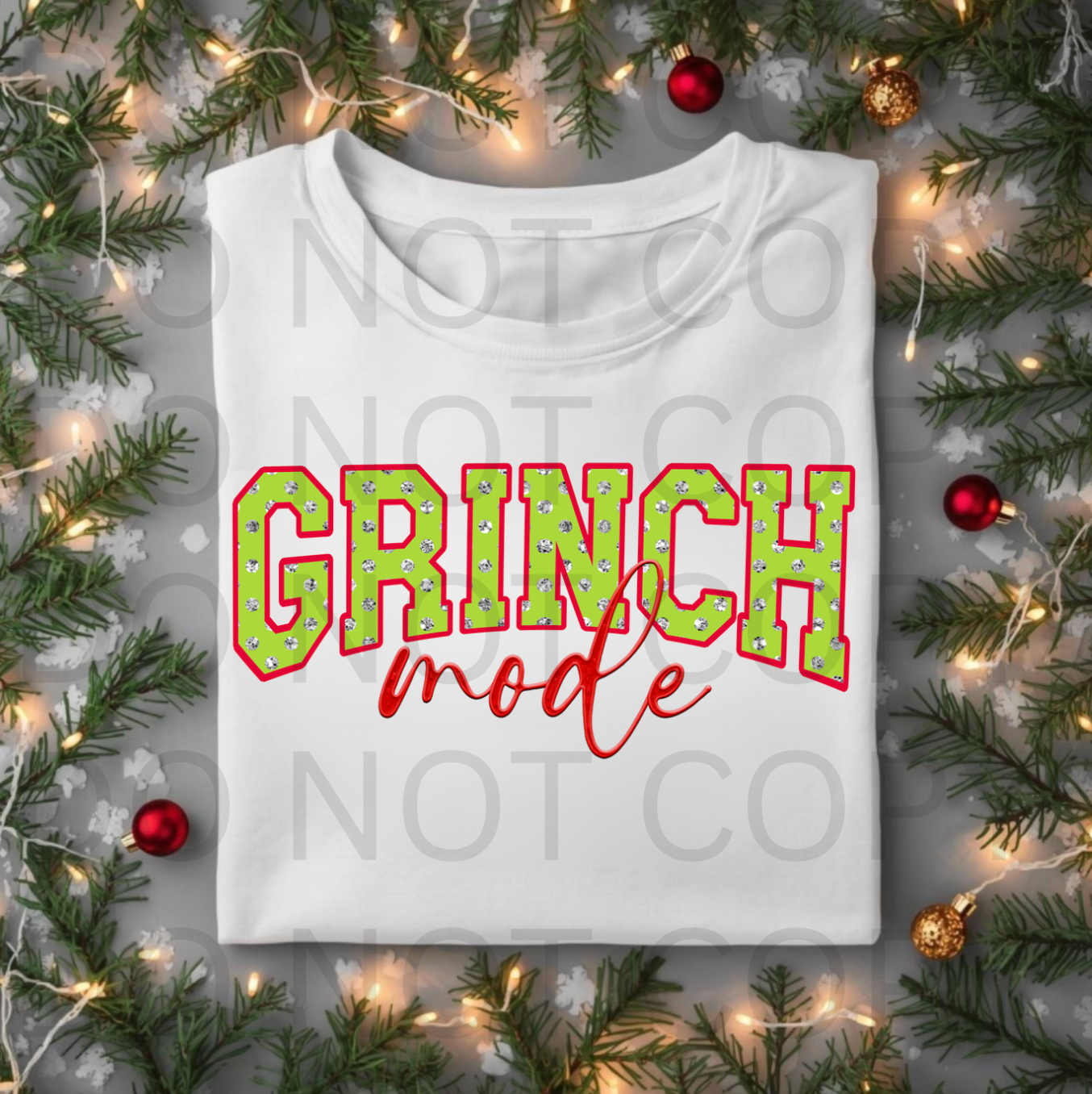 Green Man Mode #5776 - Ready to Press DTF Transfer Full Color