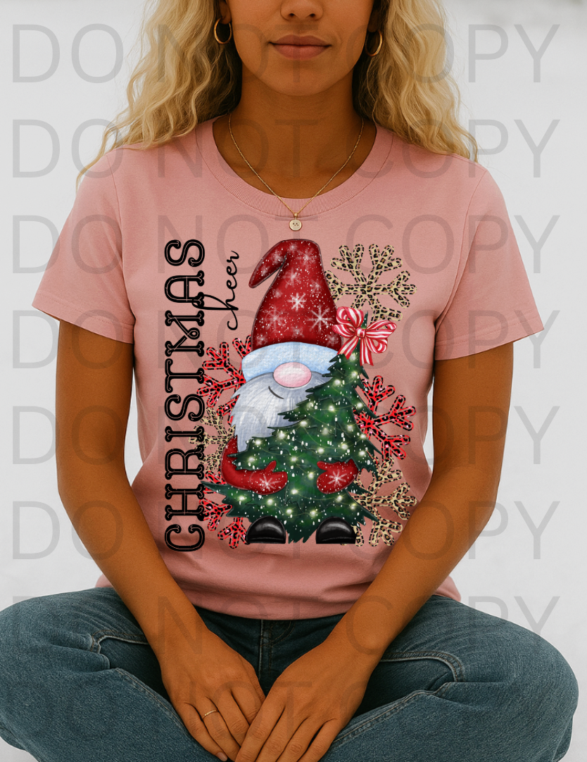 Christmas Cheer Gnomes #5804 - Ready to Press DTF Transfer Full Color