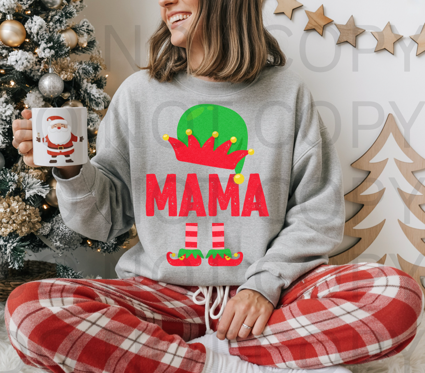 Mama Elf #5834 - Ready to Press DTF Transfer Full Color