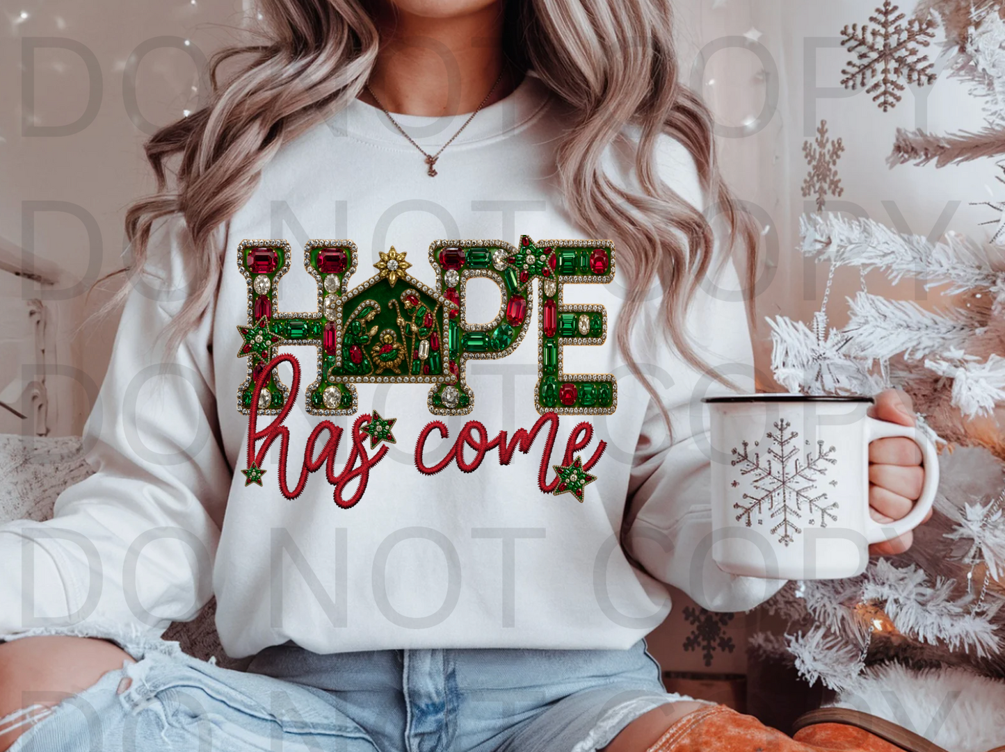 Gemstone Hope Has Come #5973 - Ready to Press DTF Transfer Full Color