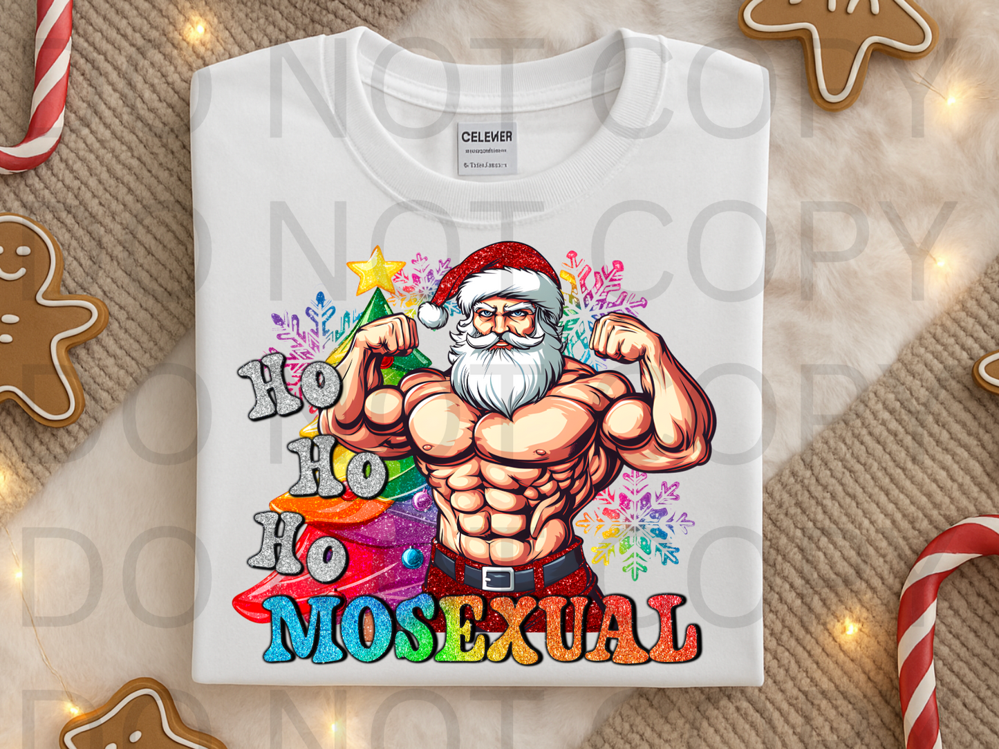 Ho_Ho_Ho_Mosexual #6016 - Ready to Press DTF Transfer Full Color