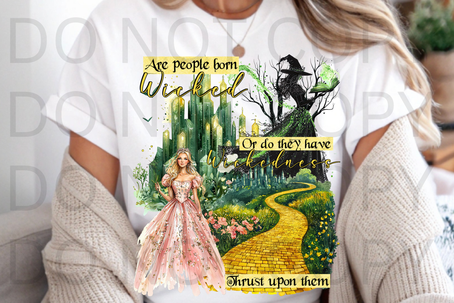 Are people born wicked? #6026 - Ready to Press DTF Transfer Full Color