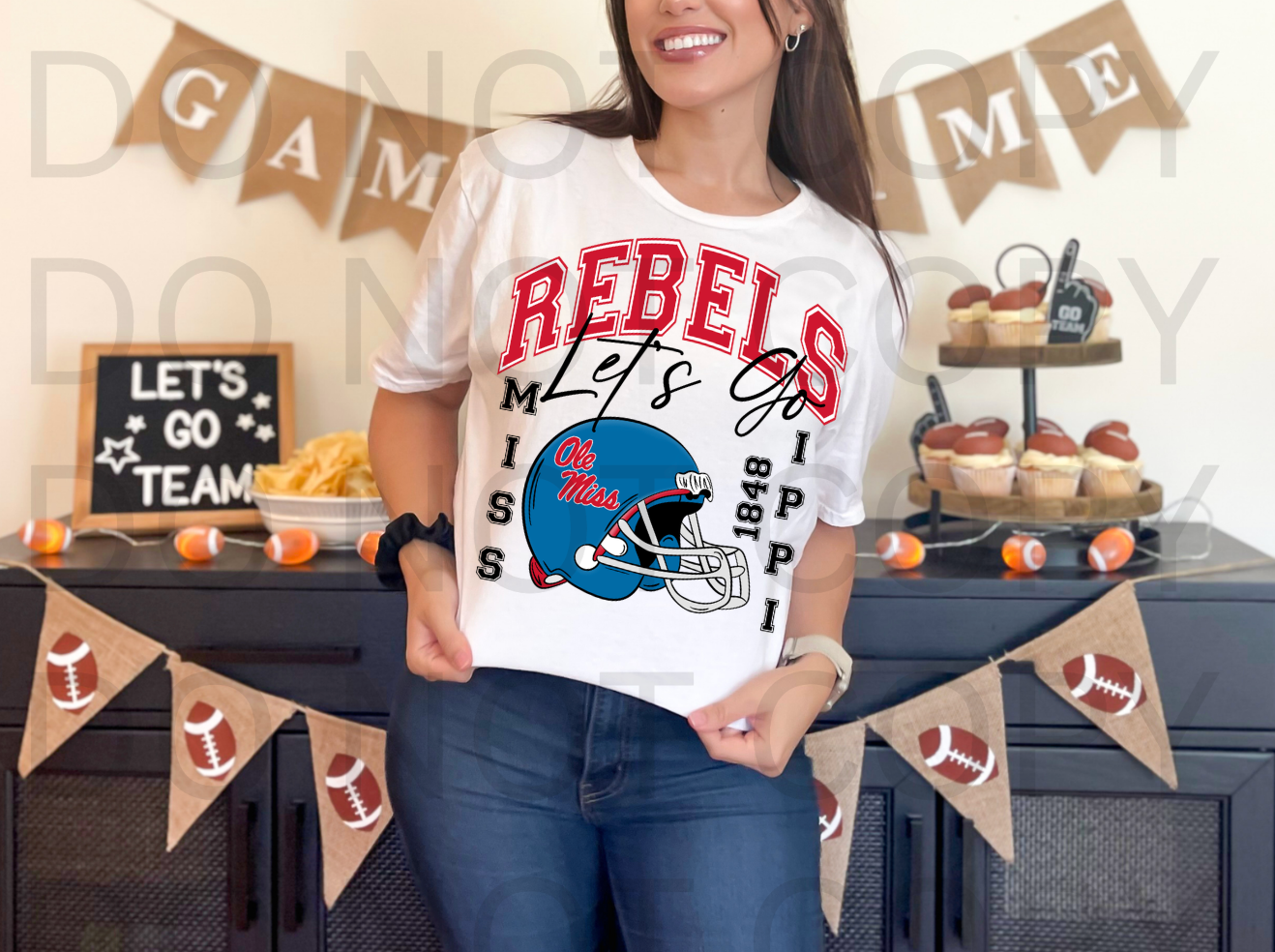 Ole Miss #6053 - Ready to Press DTF Transfer Full Color