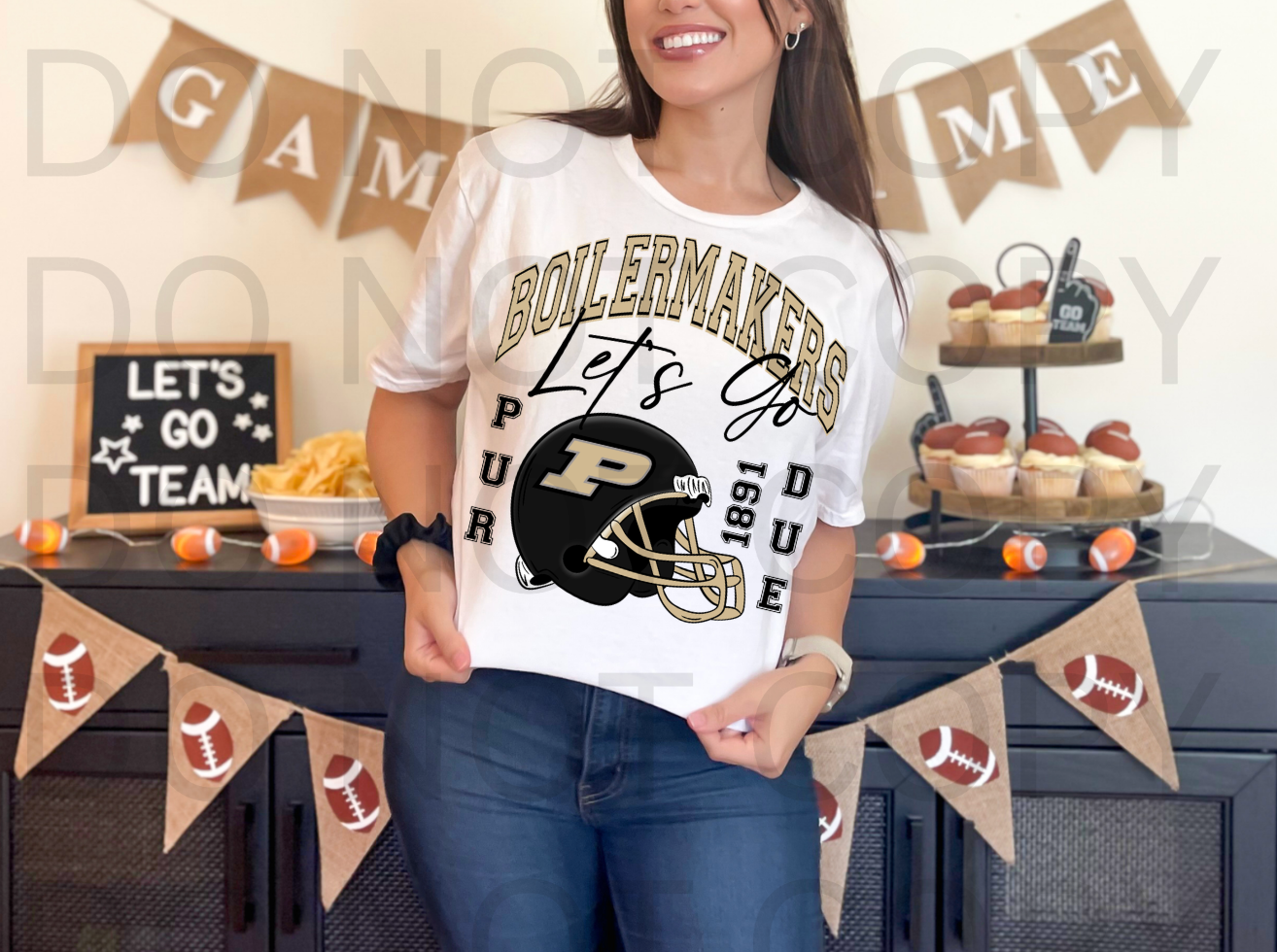 Purdue #6041 - Ready to Press DTF Transfer Full Color