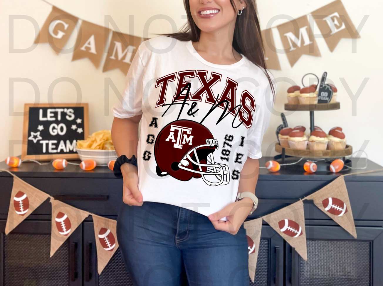 Texas A&M #6040 - Ready to Press DTF Transfer Full Color