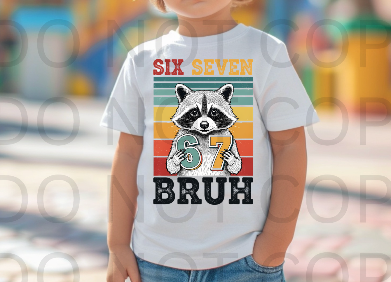 Six Seven Bruh #6093 - Ready to Press DTF Transfer Full Color