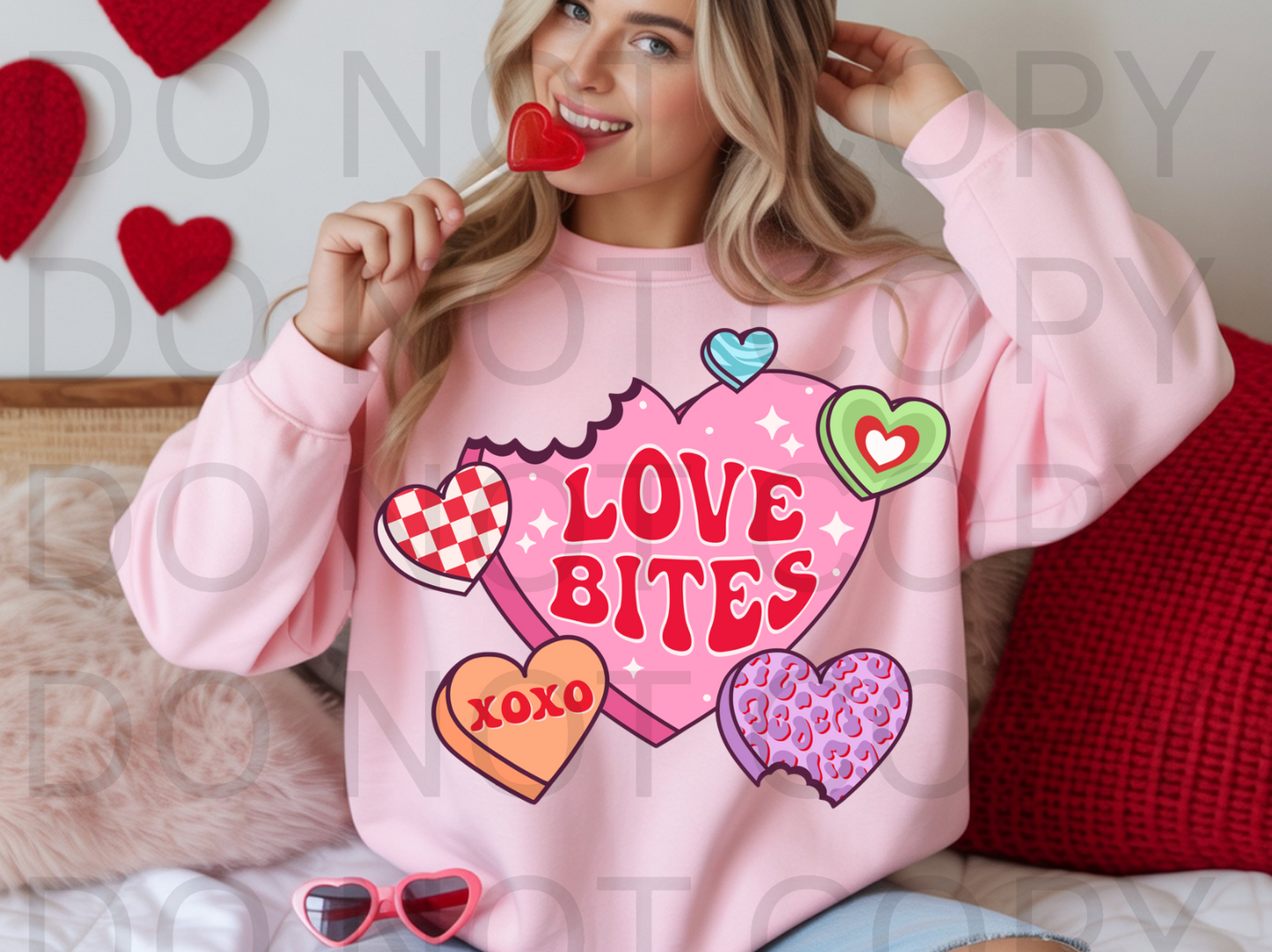 Love Bites #6101 - Ready to Press DTF Transfer Full Color