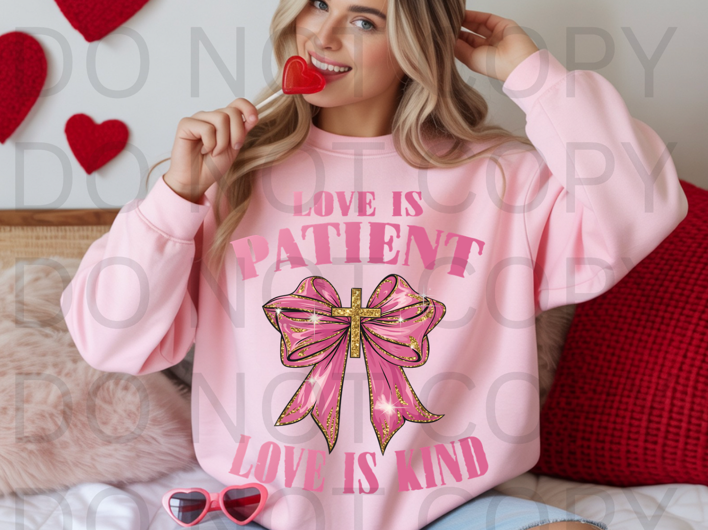 Love is Patient and Kind #6102 - Ready to Press DTF Transfer Full Color
