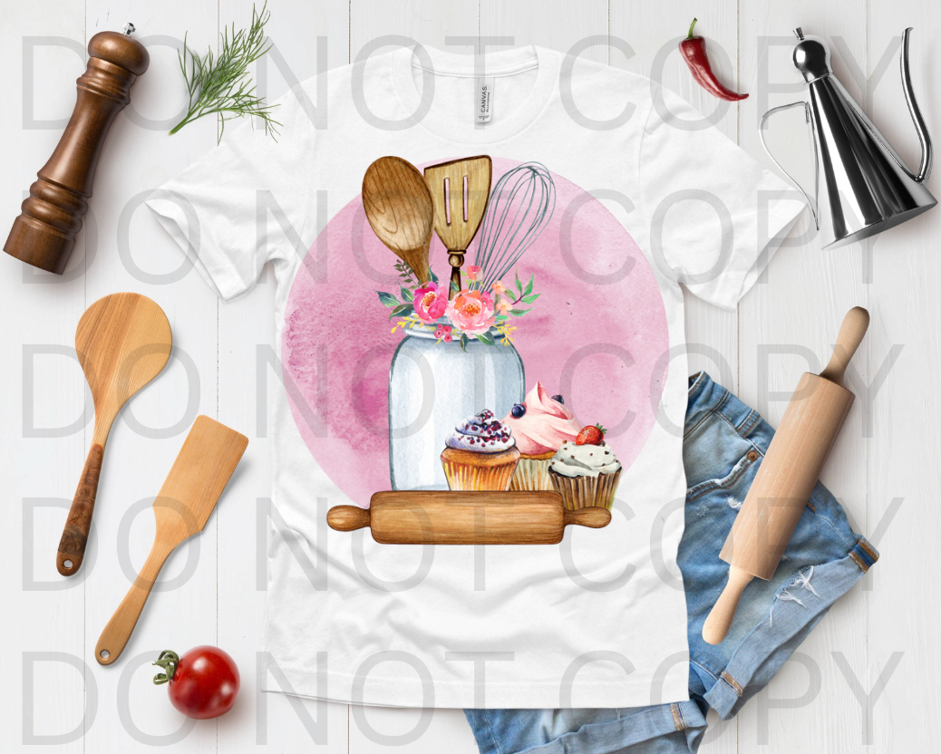 Kitchen Utensils #6124 - Ready to Press DTF Transfer Full Color