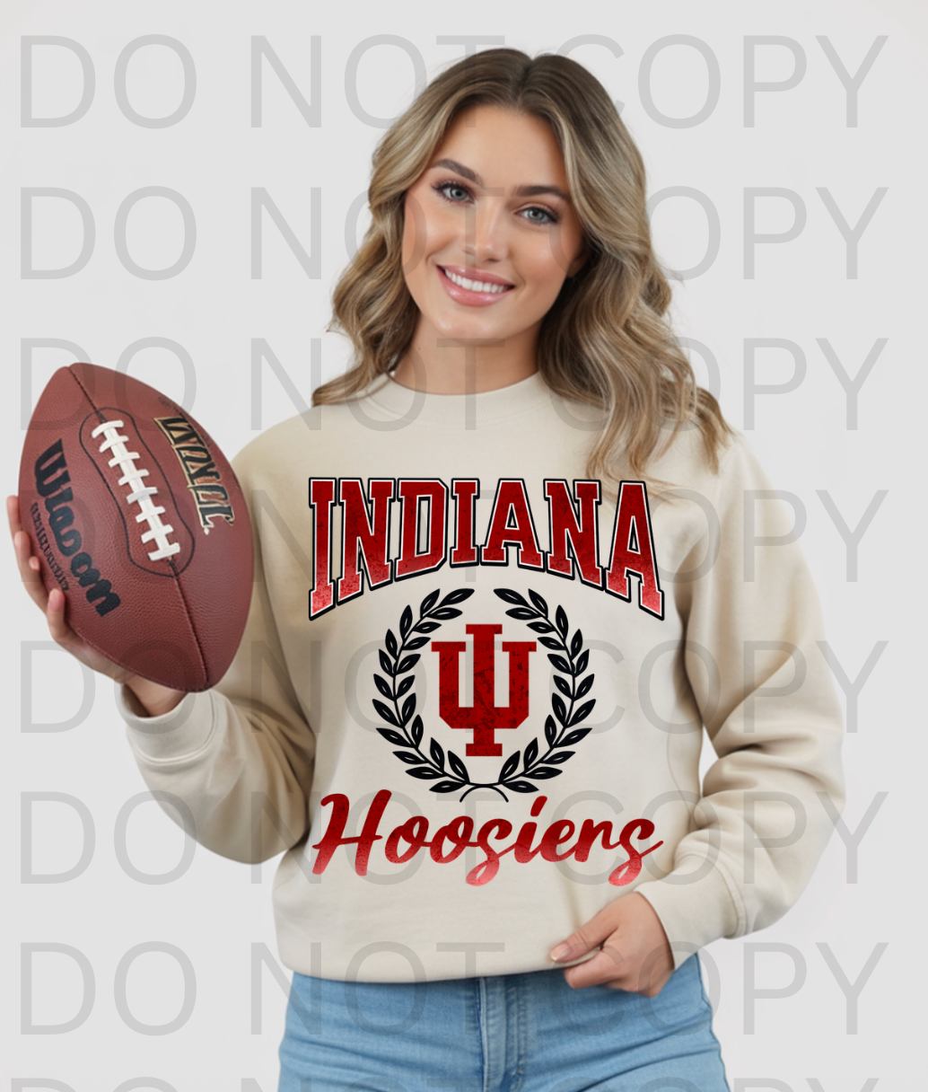 Indiana Hoosiers #6245 - Ready to Press DTF Transfer Full Color