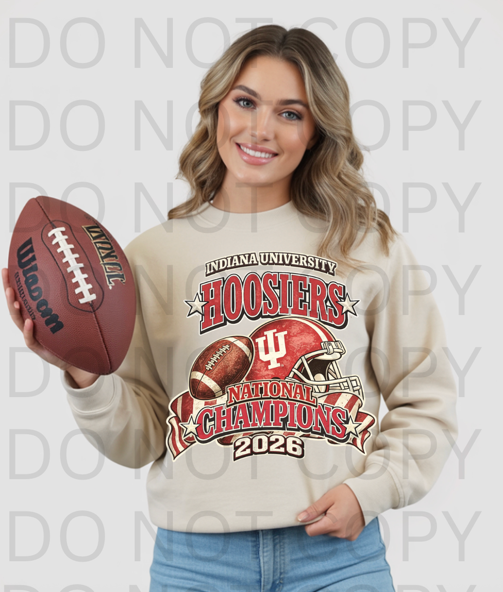 Indiana University National Champions #6236 - Ready to Press DTF Transfer Full Color