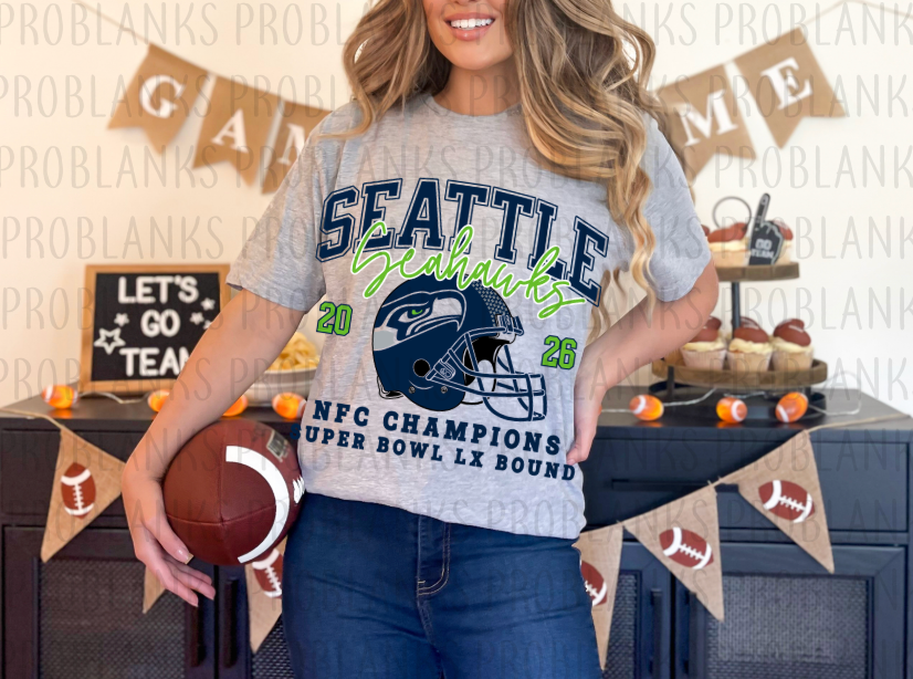 Seattle Seahawks NFC Champions #018 - Ready to Press DTF Transfer Full Color