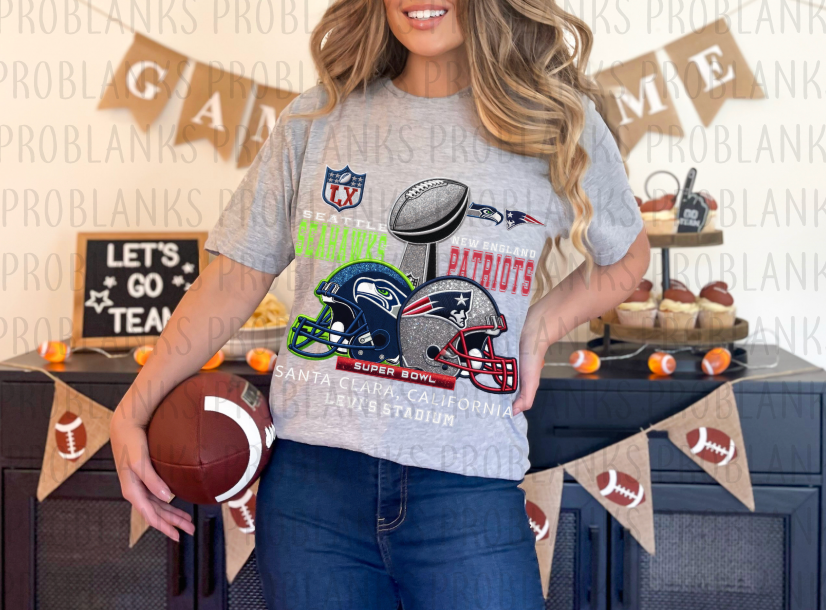 Faux Glitter SB Helemts #028 - Ready to Press DTF Transfer Full Color