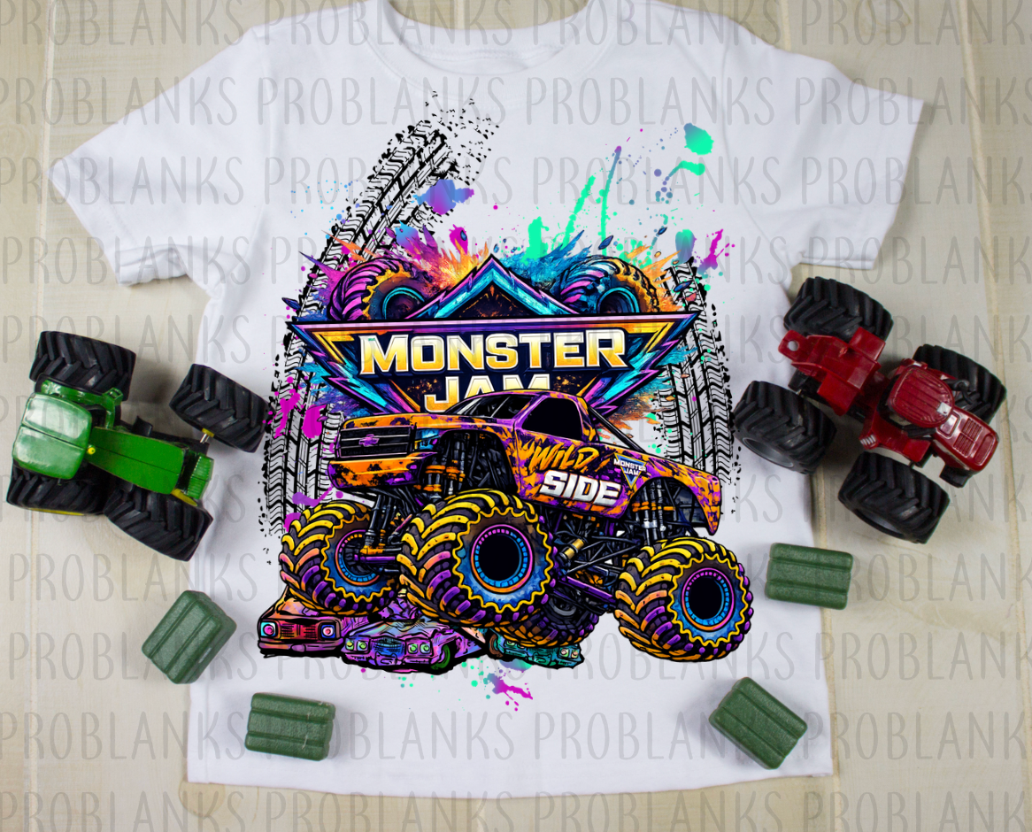 Monster Jam Wild Side #6277 - Ready to Press DTF Transfer Full Color