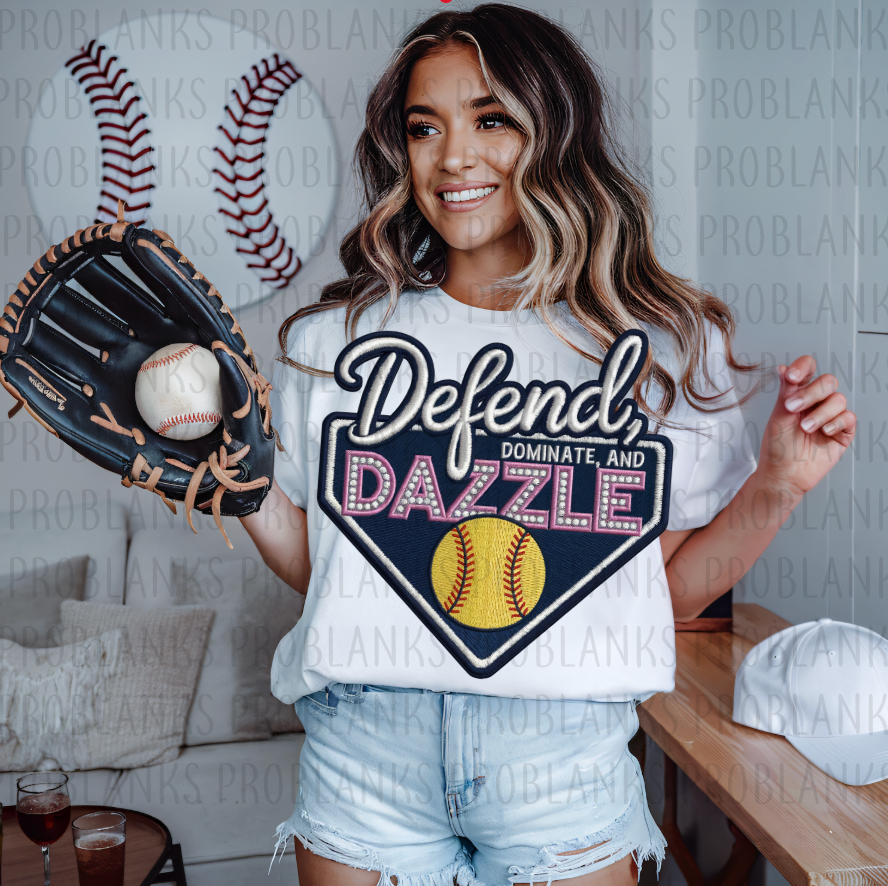 Defend, Dominate, Dazzle #6316 - Ready to Press DTF Transfer Full Color