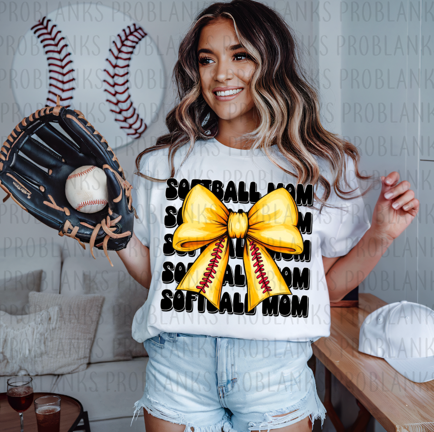 Softball Mama #6309 - Ready to Press DTF Transfer Full Color