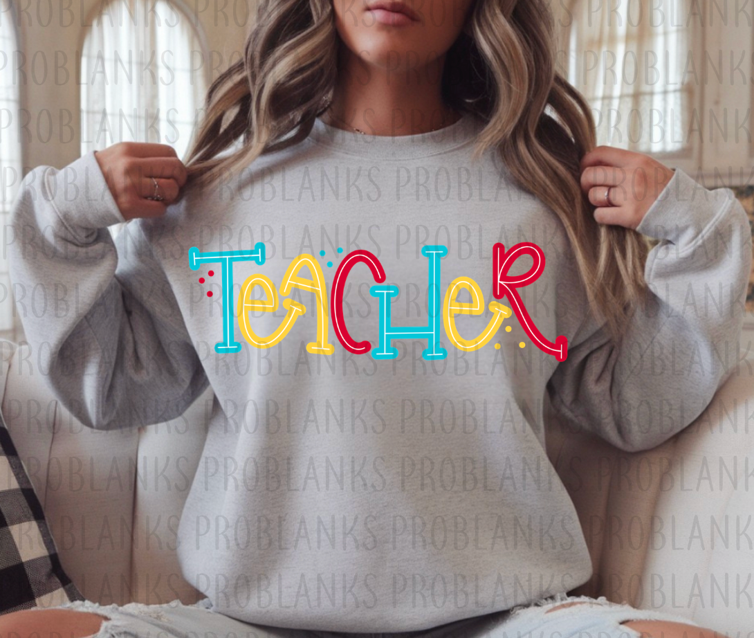 Teacher - Seuss #6336 - Ready to Press DTF Transfer Full Color