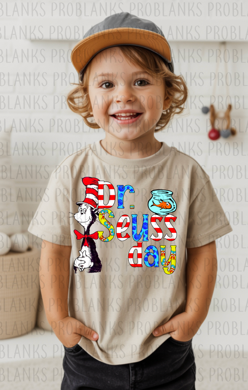 Seuss Day #6337 - Ready to Press DTF Transfer Full Color