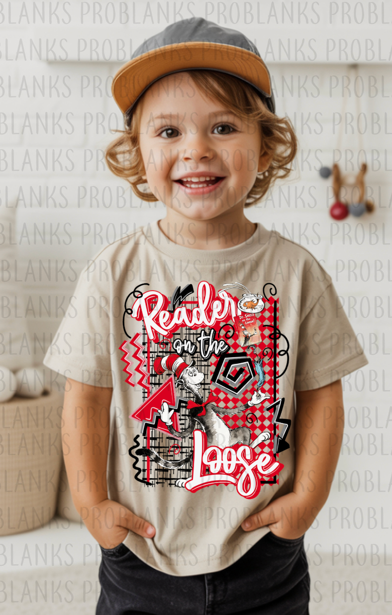 Seuss - Reader On The Loose #6339 - Ready to Press DTF Transfer Full Color