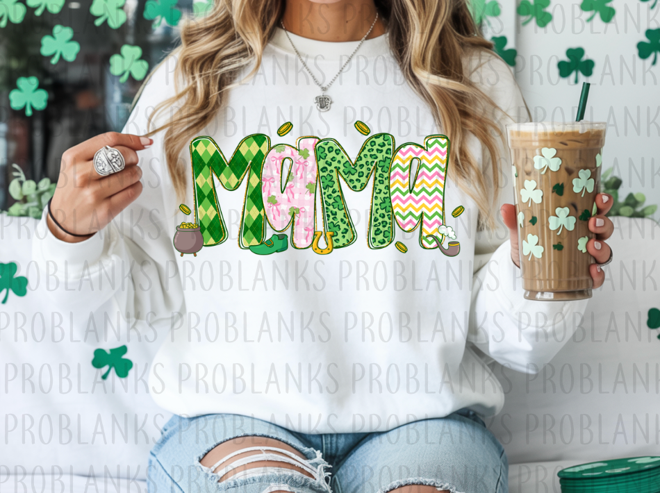 St Patty's Mama #6354 - Ready to Press DTF Transfer Full Color