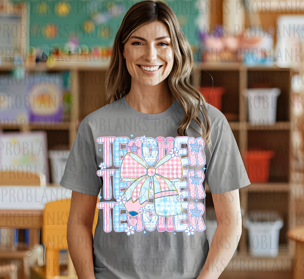 Stacked Teacher #6444 - Ready to Press DTF Transfer Full Color