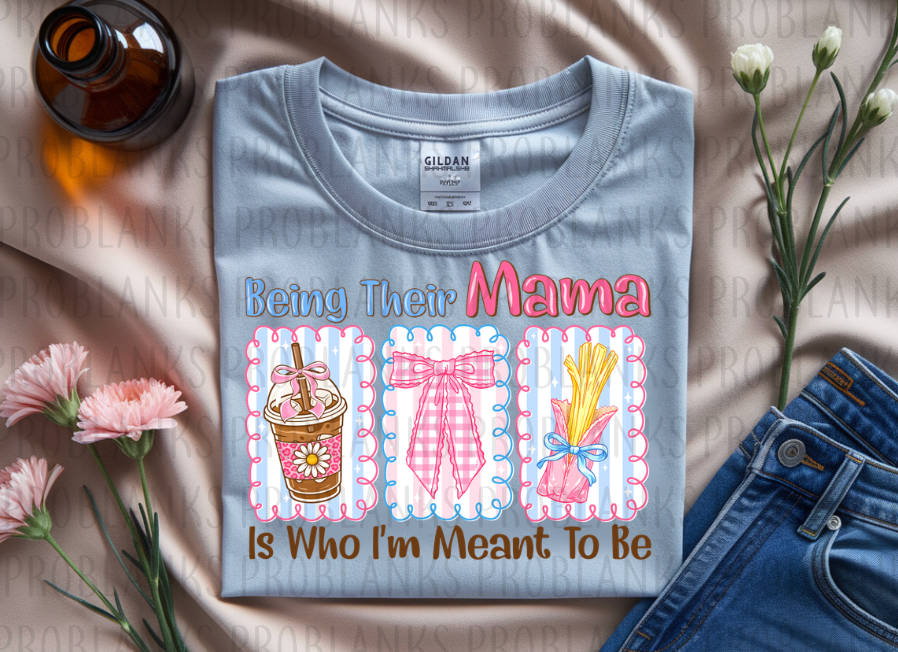 Being Their Mama Is Who Im Meant To Be #6450 - Ready to Press DTF Transfer Full Color