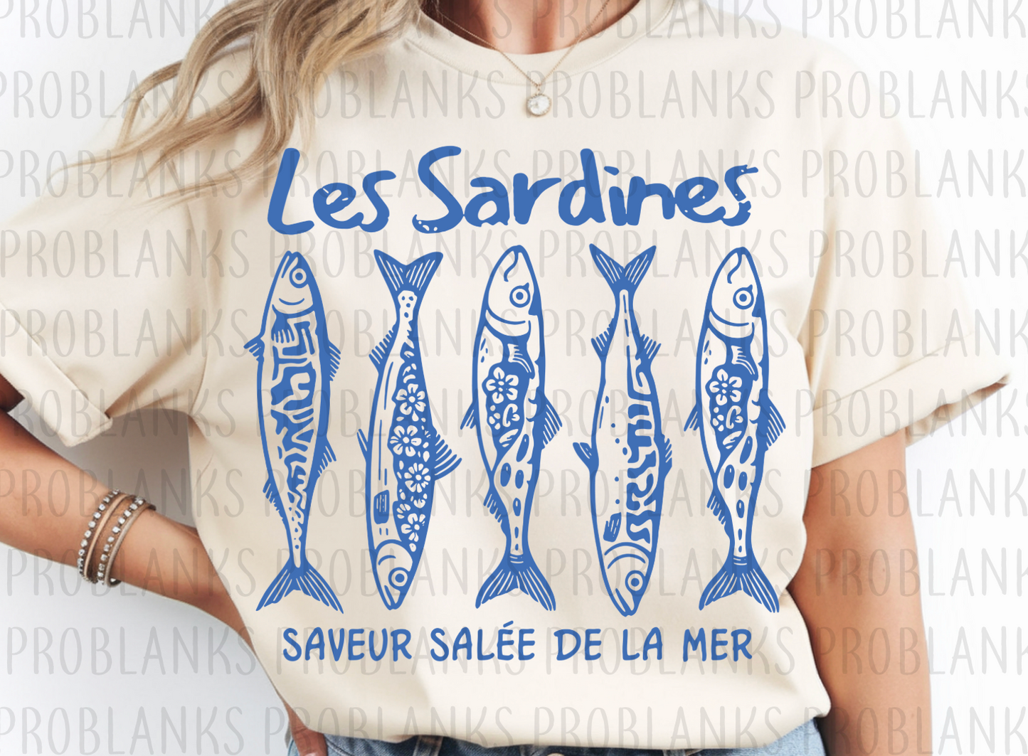 Les Sandines - Saveur Salée De La Mer #6506 - Ready to Press DTF Transfer Full Color