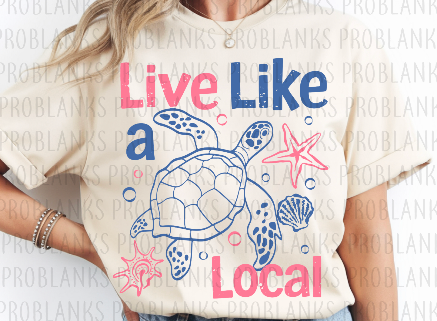 Live Like A Local #6511 - Ready to Press DTF Transfer Full Color