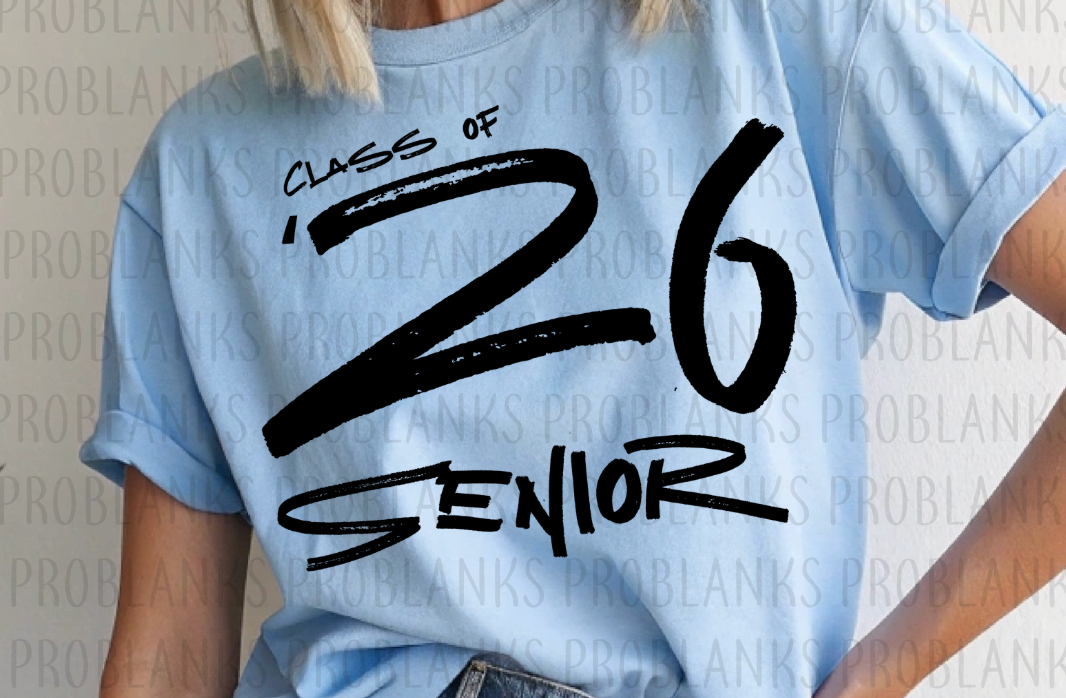Class of '26 Senior #6517 - Ready to Press DTF Transfer Full Color