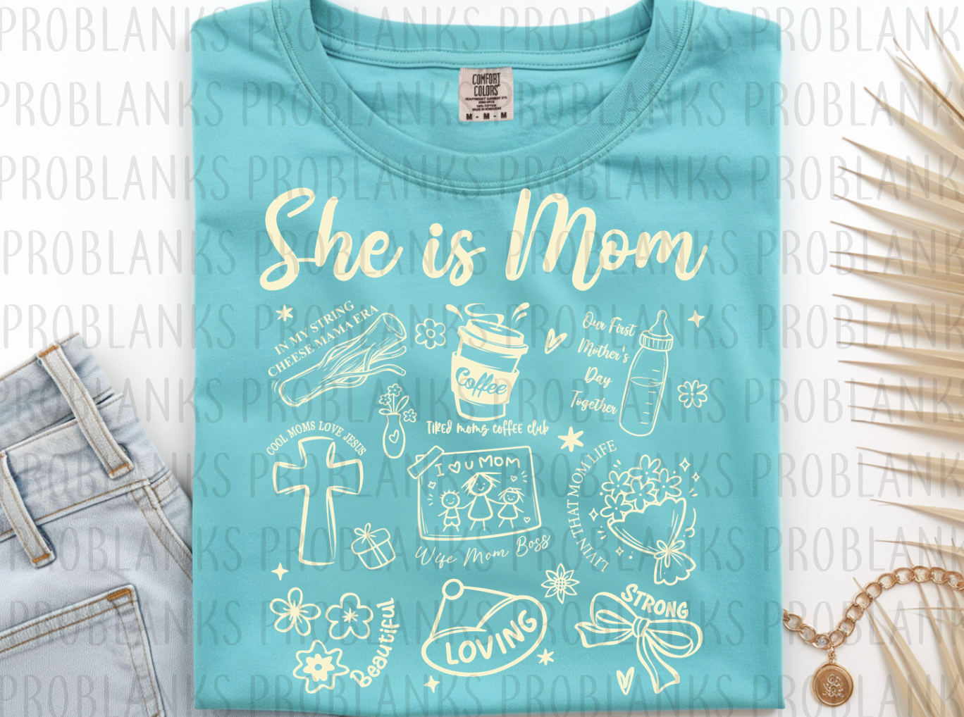 She Is Mom #6584 - Ready to Press DTF Transfer Full Color
