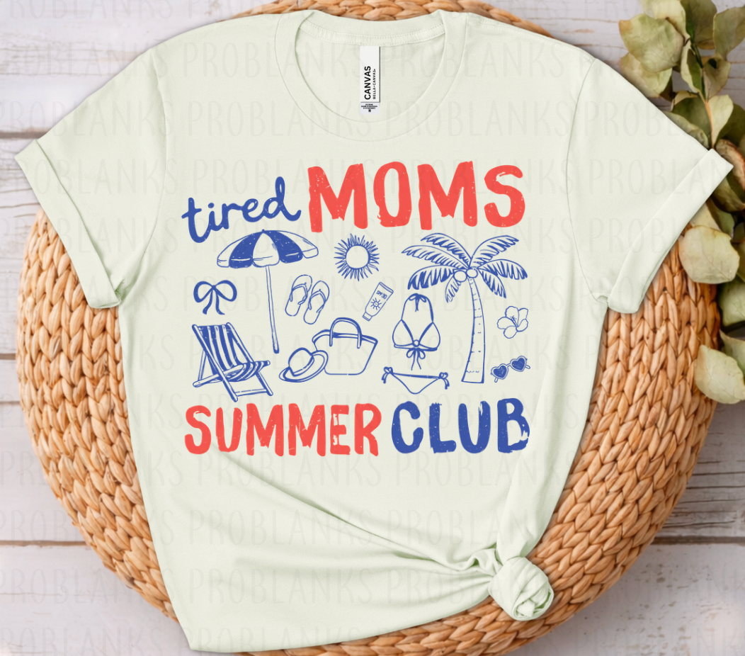 Tired Moms Summer Club - $2 Transfer Thursday - ADULT 11 Inch Transfer