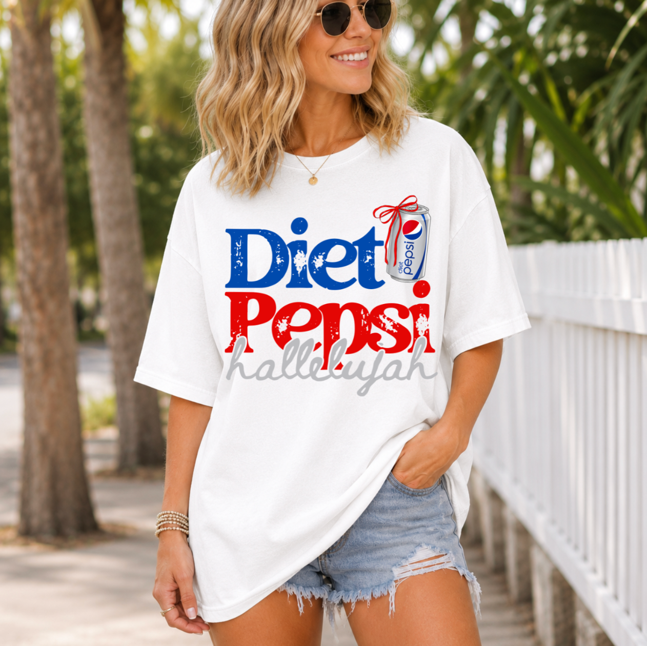 Diet Pepsi hallelujah #6789 - Ready to Press DTF Transfer Full Color